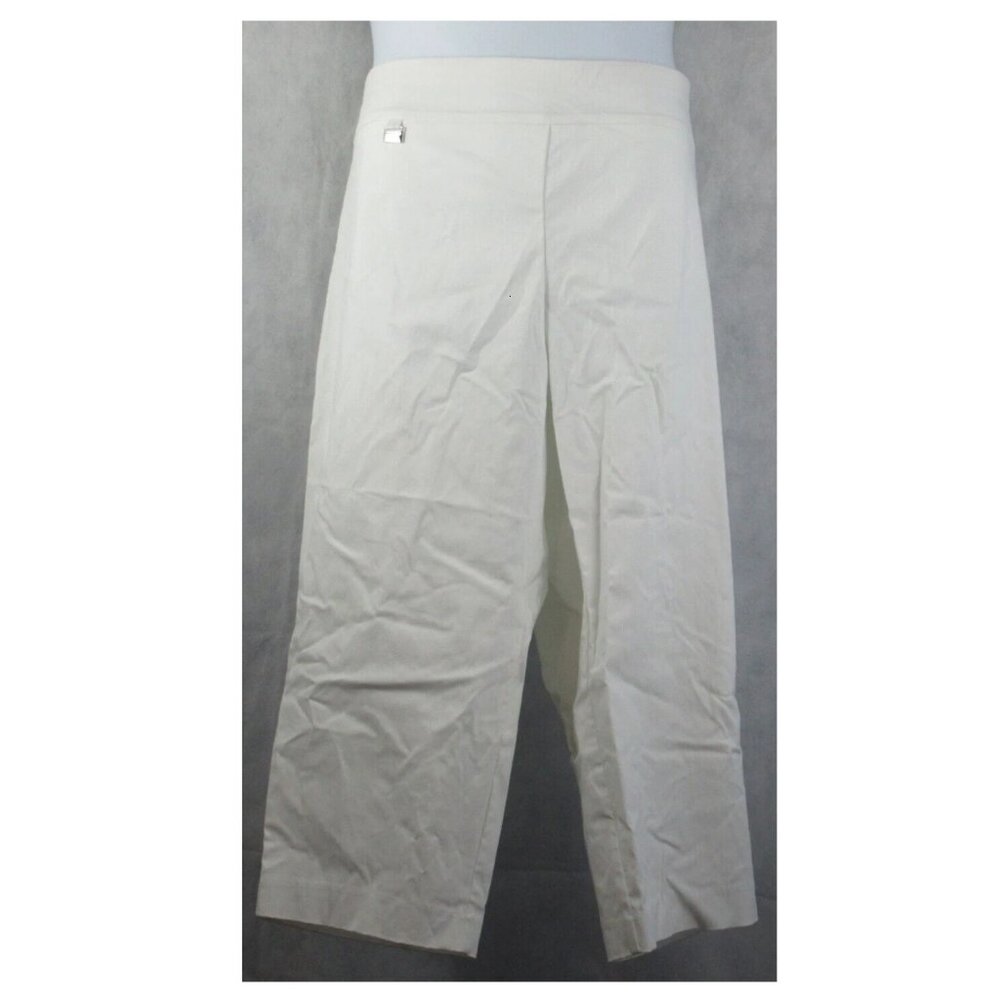 Alfani Women's Plus Size Tummy-Control Capri Pants, Bright White, 26W